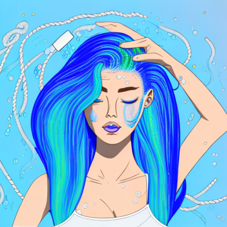 Can I Use Chelating Shampoo on Dyed Electric Blue Hair?